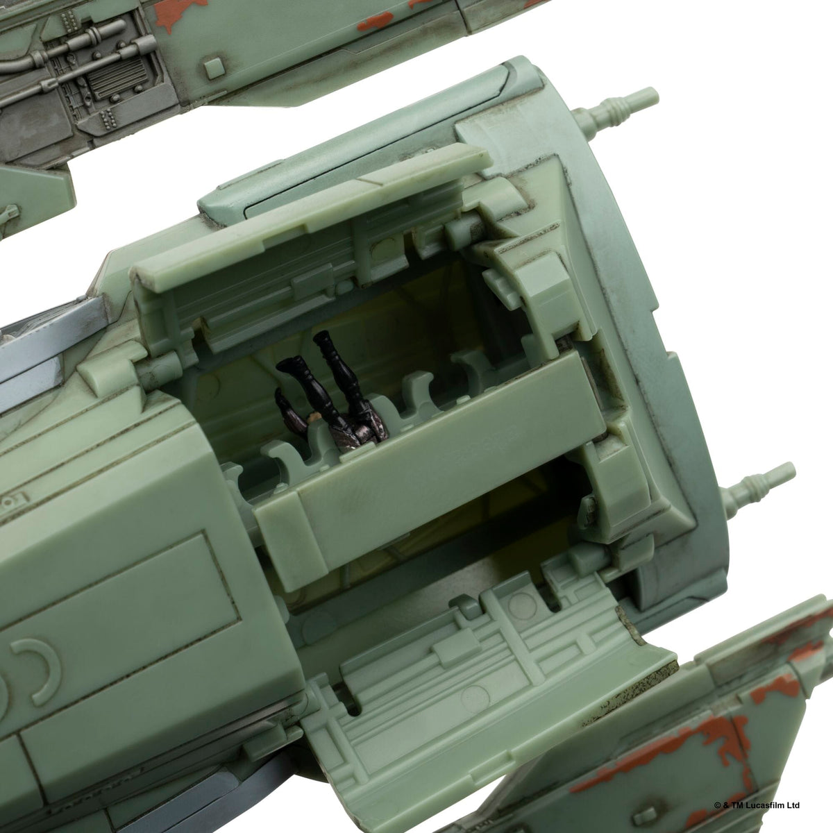 Jazwares Star Wars Micro Galaxy Squadron The Hex 9-Inch Vehicle with 2 Micro Figures 191726025009