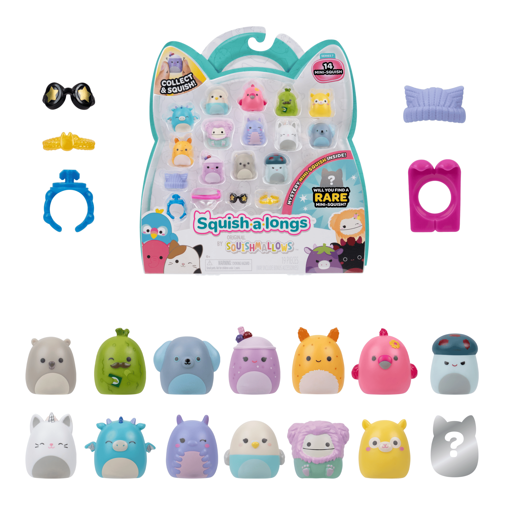 Squish-A-Longs by Squishmallows Mini-Squish 14-Pack Style 2 Wave 7