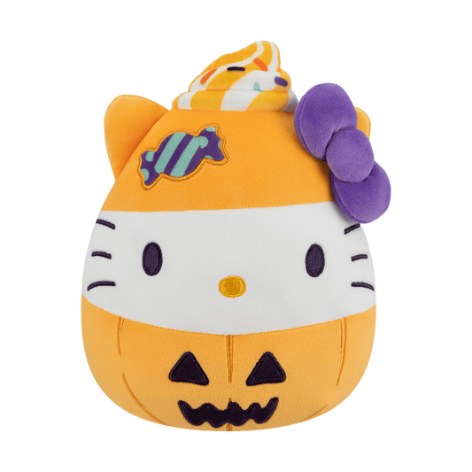 Squishmallows 8-Inch Hello Kitty Halloween Pumpkin Plush