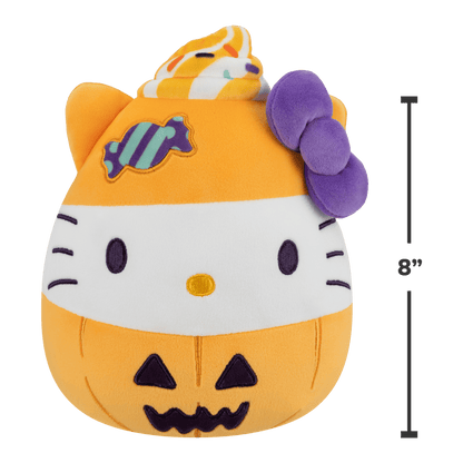 Squishmallows 8-Inch Hello Kitty Halloween Pumpkin Plush