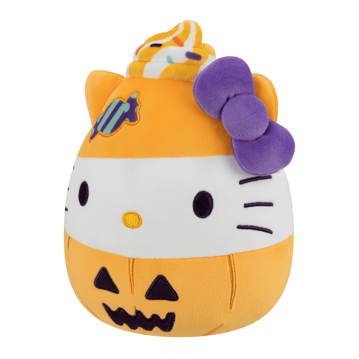 Squishmallows 8-Inch Hello Kitty Halloween Pumpkin Plush