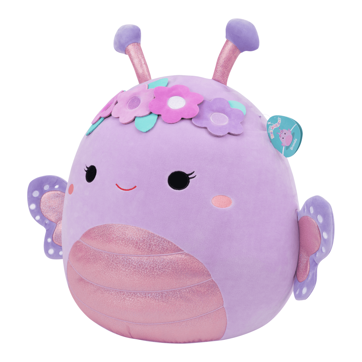 Squishmallows Brenda Purple Butterfly 20-Inch Jumbo Plush 191726099093