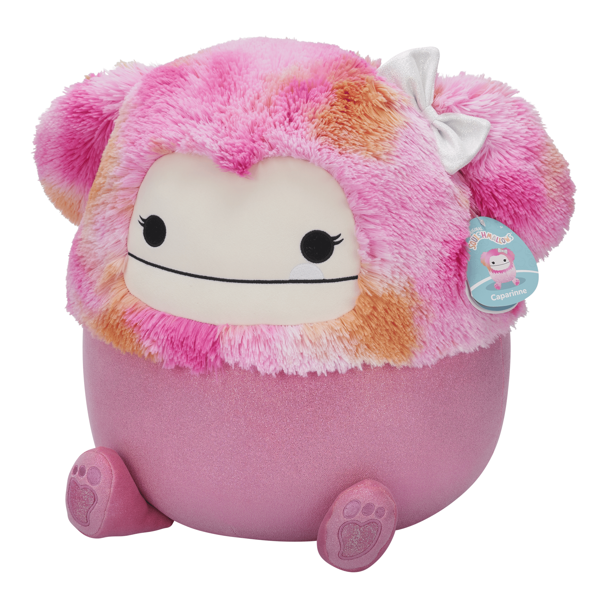Squishmallows Caparinne Pink Glitter Bigfoot 16-Inch Plush 191726093015