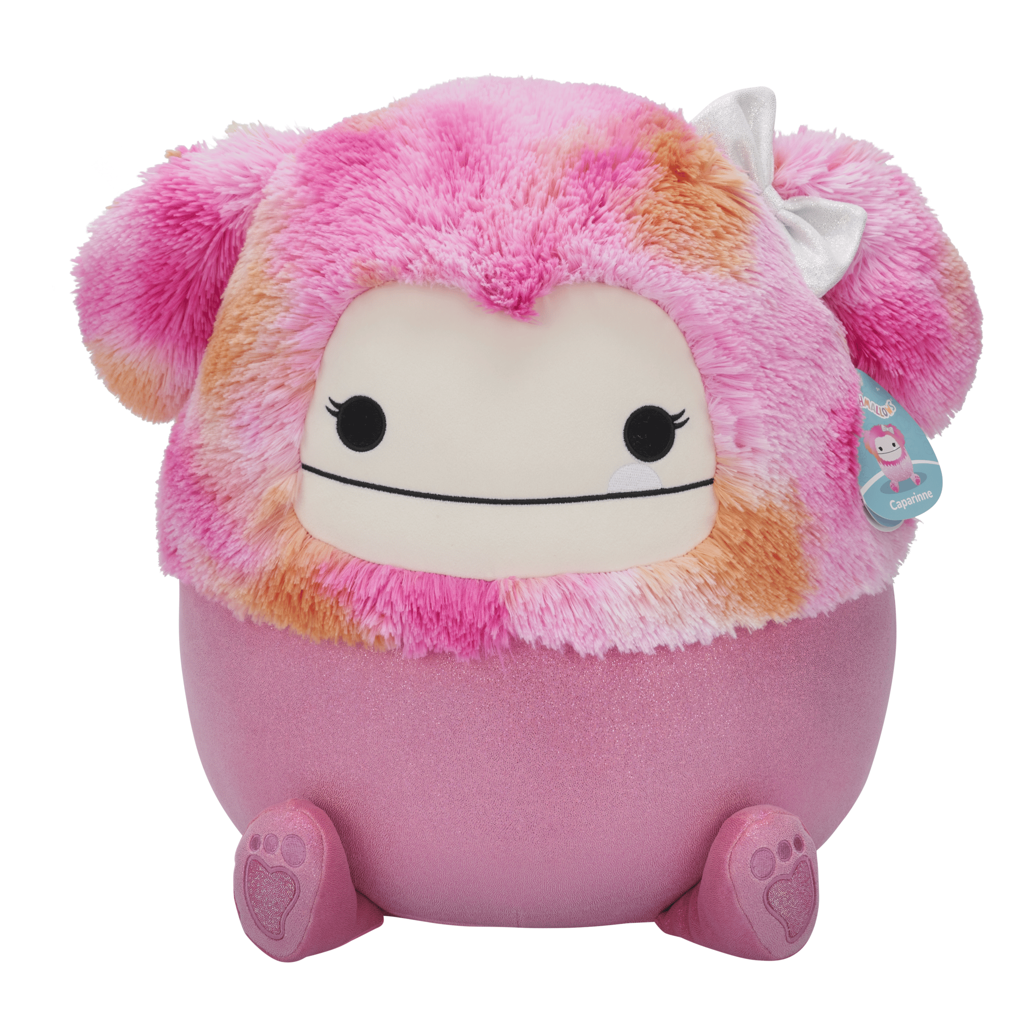 Squishmallows Caparinne Pink Glitter Bigfoot 16-Inch Plush 191726093015