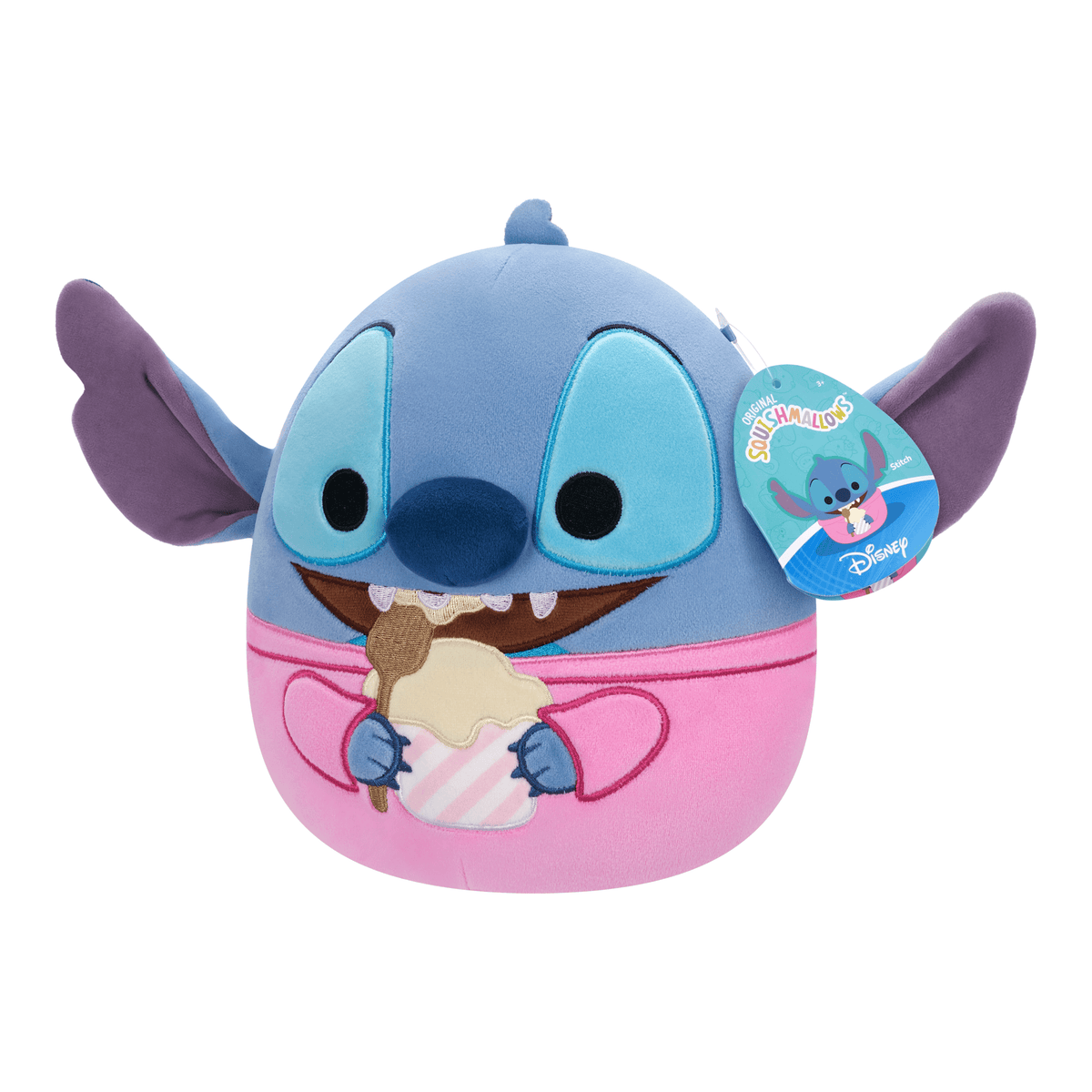 Squishmallows Disney Stitch Eating Ice Cream 8-Inch Plush 191726932512