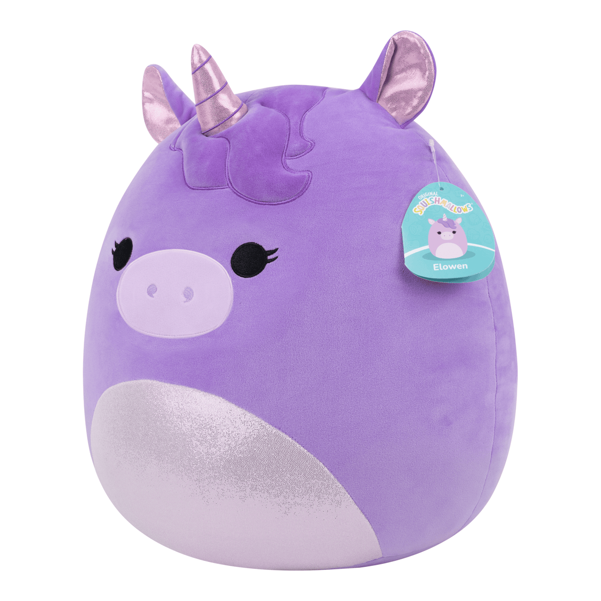 Squishmallows Elowen Purple Unicorn Plush 40cm 191726093046