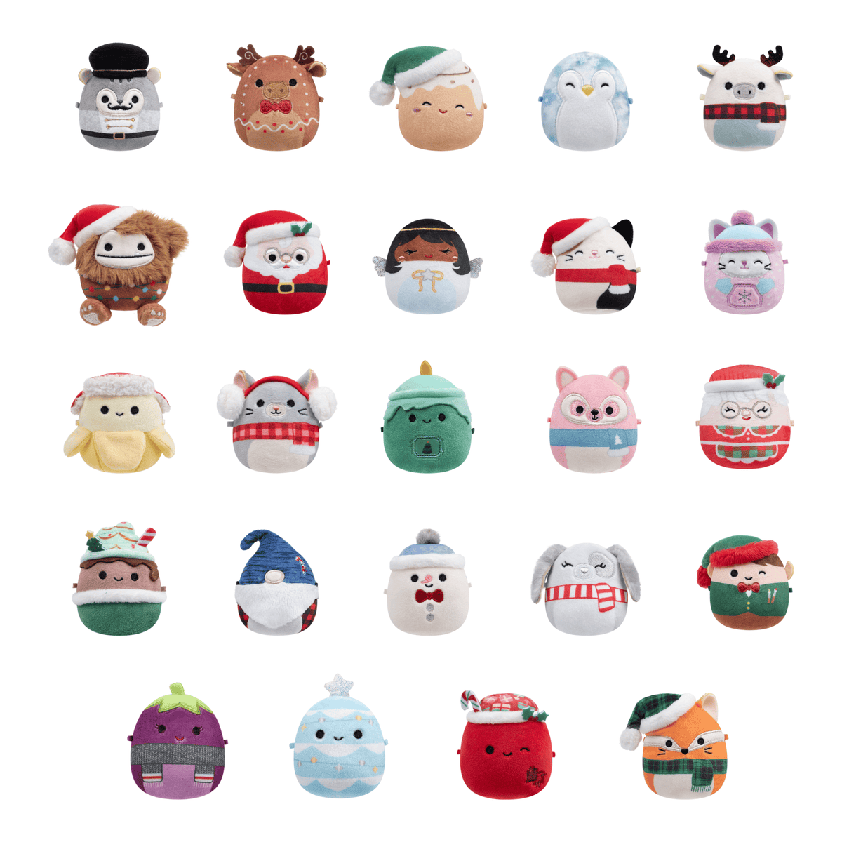 Squishmallows Micromallows 24-Day Holiday Advent Calendar – 24 Mini Plush Toys