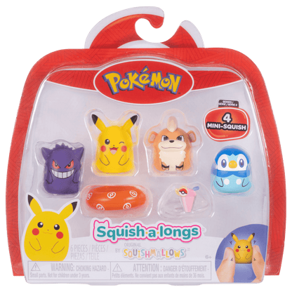 Squishmallows Pokémon Squish-a-longs Mini-Squish 4-Pack Style 2 Wave 2