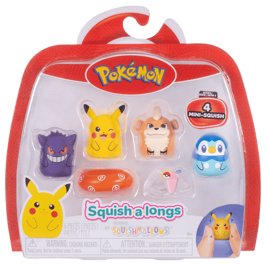 Squishmallows Pokémon Squish-a-longs Mini-Squish 4-Pack Style 2 Wave 2