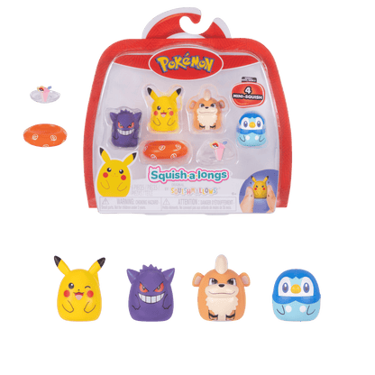 Squishmallows Pokémon Squish-a-longs Mini-Squish 4-Pack Style 2 Wave 2