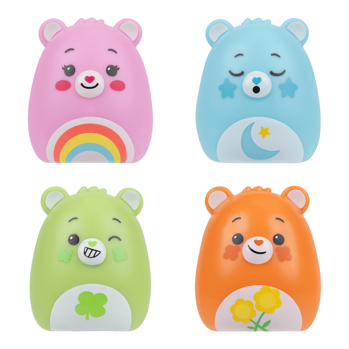 Squishmallows Squish-a-longs Care Bears Mini-Squish 4-Pack Series 1 Style 1 191726023807