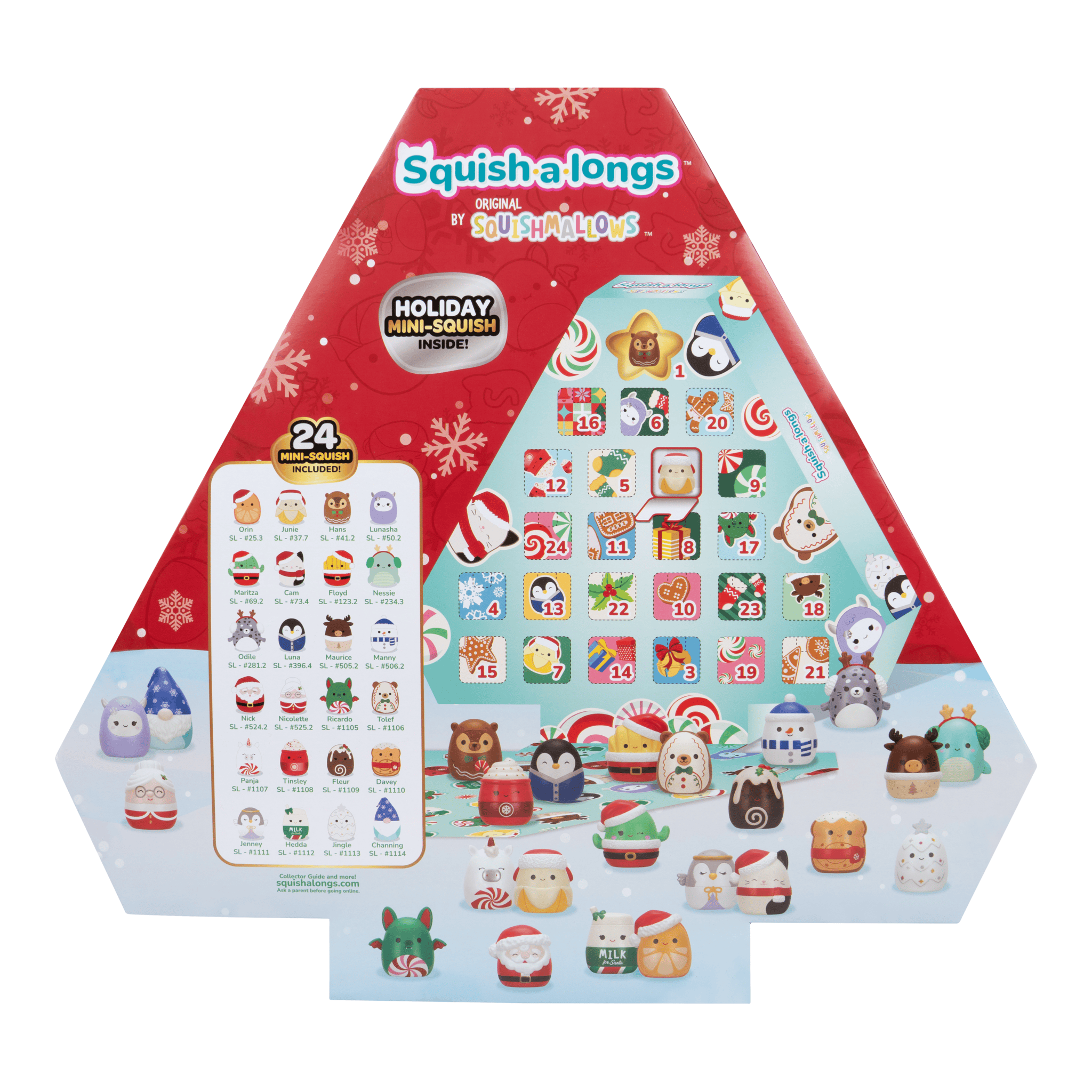 Squishmallows Squish-a-longs Original Holiday Advent Calendar