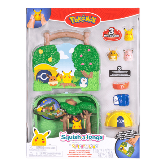 Squishmallows Squish-a-longs Pokémon Center Large Playset