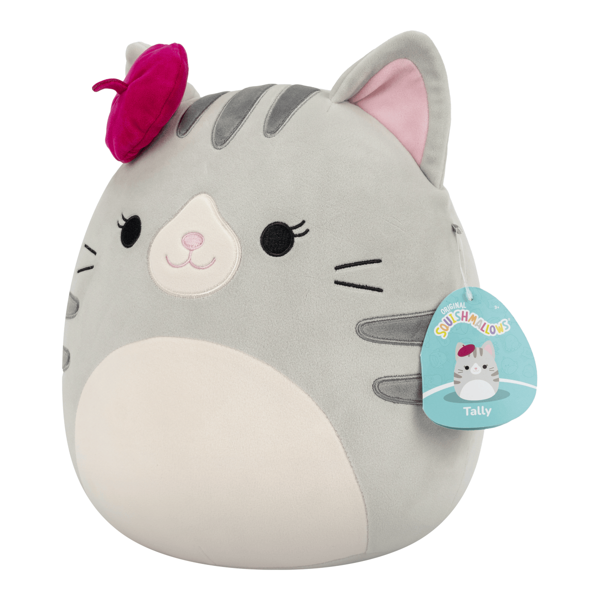 Squishmallows Tally the Grey Cat 12-Inch Medium Plush