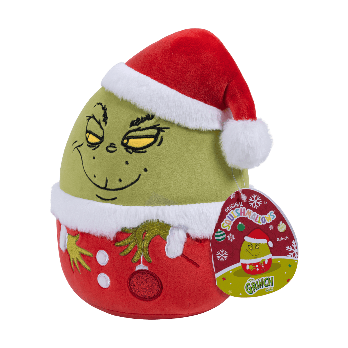 Squishmallows The Grinch in Santa Hat 8-Inch Plush