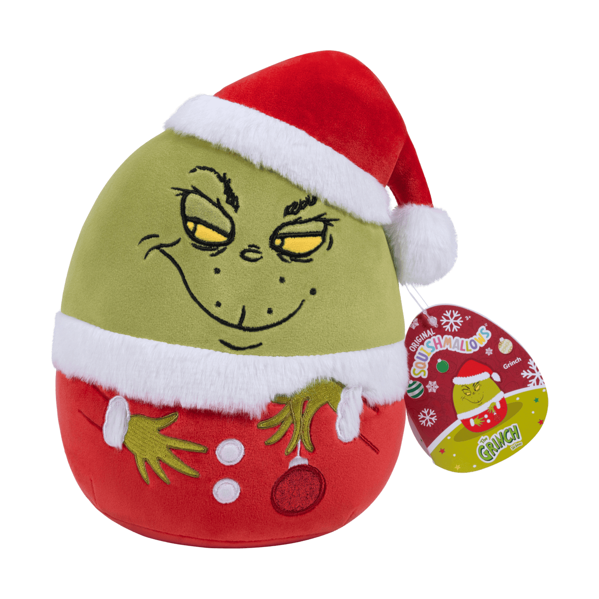 Squishmallows The Grinch in Santa Hat 8-Inch Plush