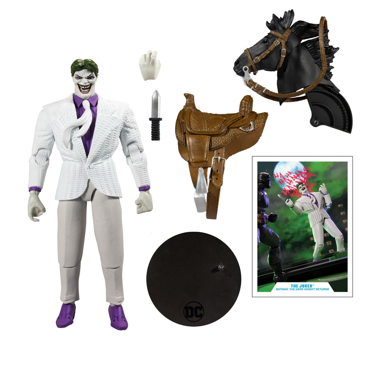 McFarlane Toys DC Multiverse The Joker The Dark Knight Returns Build-A-Horse 7-Inch Action Figure