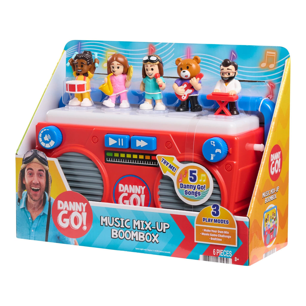 Danny Go! Music Mix-Up Boombox with Lights, Sounds & 5 Figures