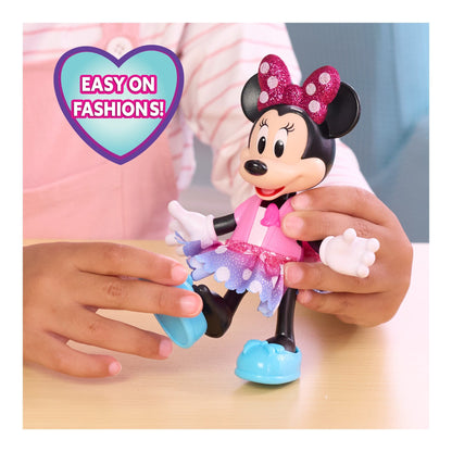 Disney Junior Minnie Mouse Fabulous Fashion Doll with 2 Outfits