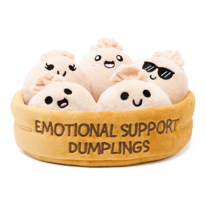 Emotional Support Dumplings Plush Set with 5 Soft Dumplings