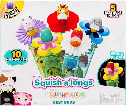 Squish-a-Longs Squishmallows Best Buds Collect & Display Bundle