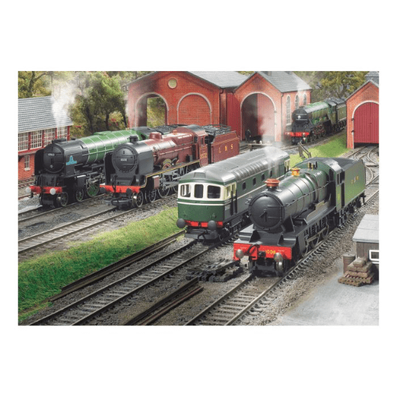 Hornby: The Engine Shed - 1000 Piece Jigsaw Puzzle 5060337331371