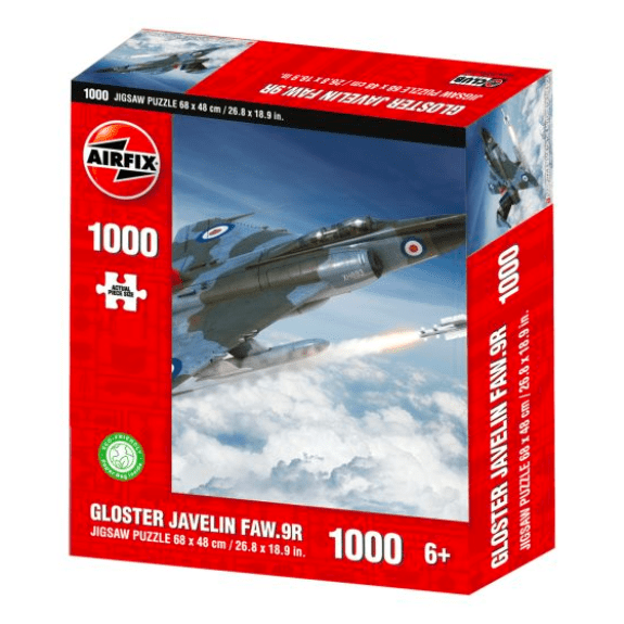 Kidicraft: Airfix Gloster Javelin FAW.9R - 1000 Piece Jigsaw Puzzle 5060337331791