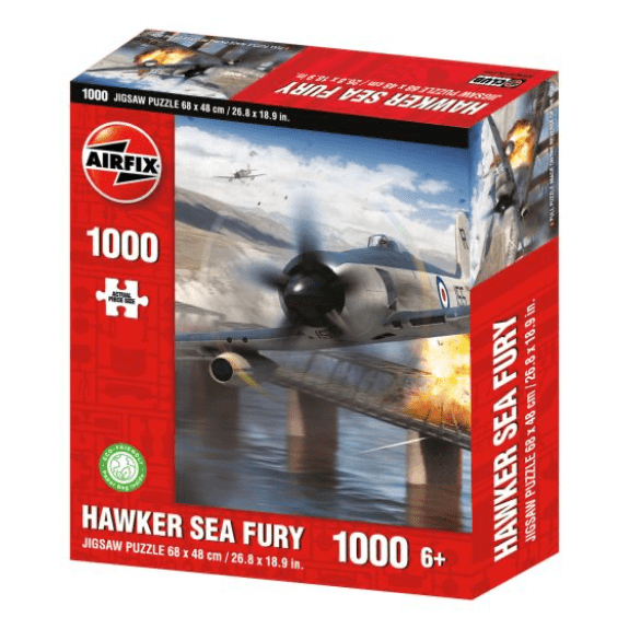 Kidicraft - Airfix - Hawker Sea Fury - 1000 Piece Jigsaw Puzzle 5060337331166