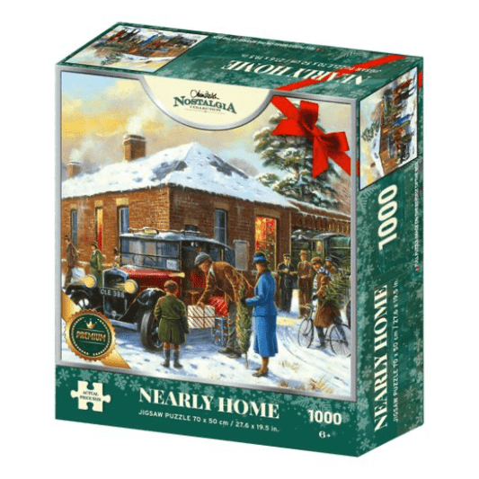 Kidicraft - Christmas Nostalgia Collection - Nearly Home - 1000 Piece Jigsaw Puzzle 5060337330923
