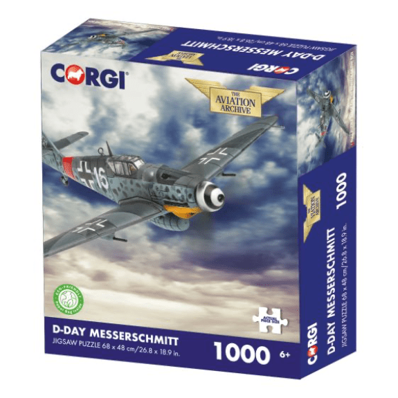 Kidicraft - Corgi - D-Day Messerschmitt - 1000 Piece Jigsaw Puzzle 5060337331265