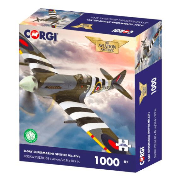 Kidicraft: Corgi D-Day Supermarine Spitfire Mk.XIVc - 1000 Piece Jigsaw Puzzle 5060337331302