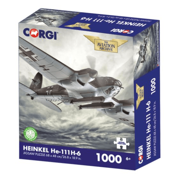 Kidicraft - Corgi - Heinkel He-111 H-6 - 1000 Piece Jigsaw Puzzle 5060337331333