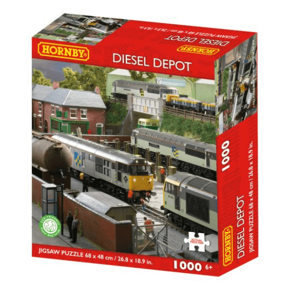 Kidicraft - Hornby - Diesel Depot - 1000 Piece Jigsaw Puzzle 5060337331364