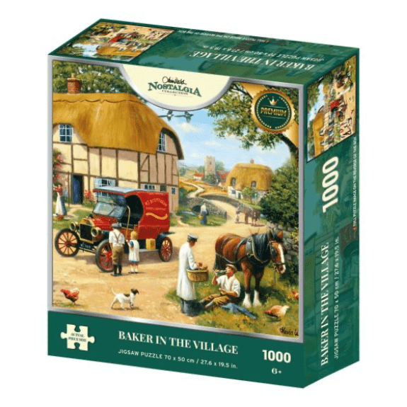Kidicraft - Nostalgia Collection - Baker in the Village - 1000 Piece Jigsaw Puzzle 5060337331135