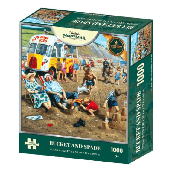 Kidicraft - Nostalgia Collection - Bucket & Spade - 1000 Piece Jigsaw Puzzle 5060337330787