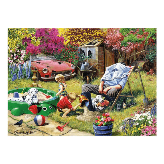 Kidicraft - Nostalgia Collection - Busy in the Garden - 1000 Piece Jigsaw Puzzle 5060337331036
