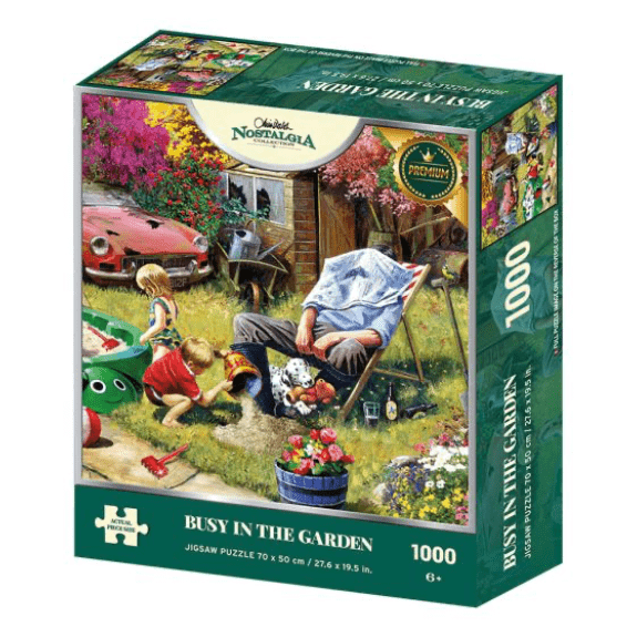Kidicraft - Nostalgia Collection - Busy in the Garden - 1000 Piece Jigsaw Puzzle 5060337331036
