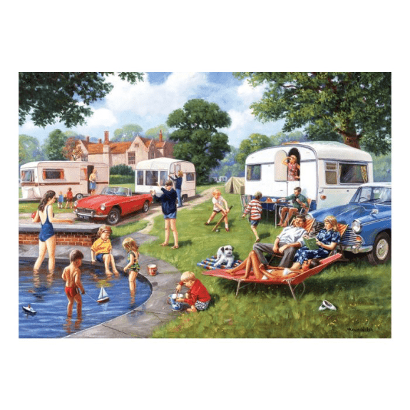 Kidicraft - Nostalgia Collection - Caravan Holiday - 1000 Piece Jigsaw Puzzle 5060337330909