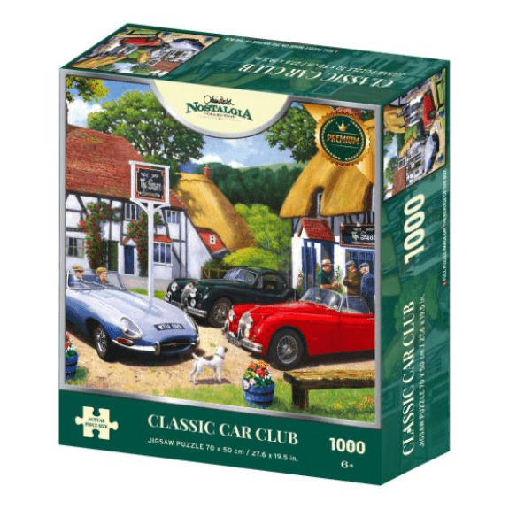 Kidicraft - Nostalgia Collection - Classic Car Club - 1000 Piece Jigsaw Puzzle 5060337331012