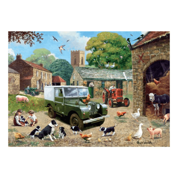 Kidicraft - Nostalgia Collection - Down On the Farm - 1000 Piece Jigsaw Puzzle 5060337330886
