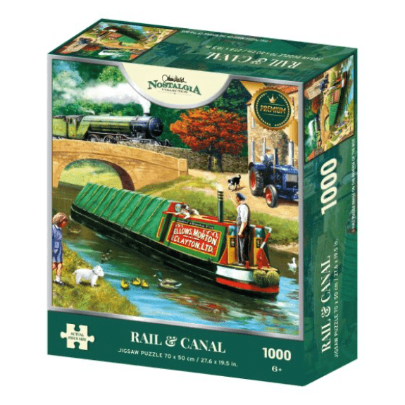 Kidicraft - Nostalgia Collection - Rain & Canal - 1000 Piece Jigsaw Puzzle 5060337331067