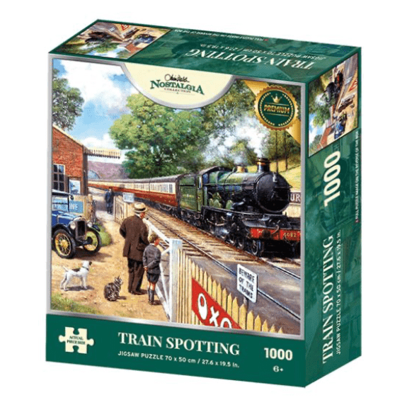 Kidicraft - Nostalgia Collection - Train Spotting - 1000 Piece Jigsaw Puzzle 5060337331029