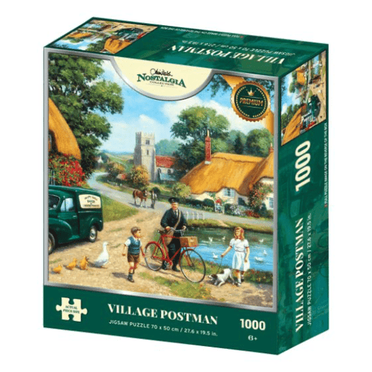 Kidicraft - Nostalgia Collection - Village Postman - 1000 Piece Jigsaw Puzzle 5060337330855