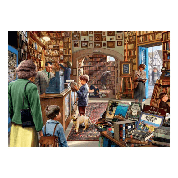 Kidicraft - Ye Olde Shoppe Collection - Book Shoppe - 1000 Piece Jigsaw Puzzle 5060337330954