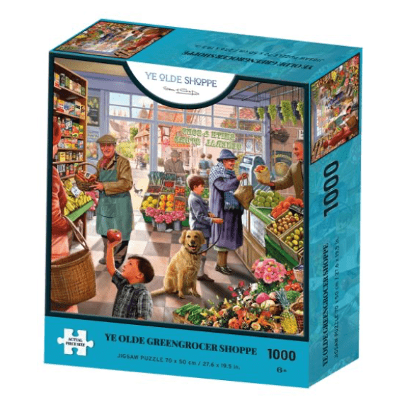 Kidicraft - Ye Olde Shoppe Collection - Greengrocer - 1000 Piece Jigsaw Puzzle 5060337330961