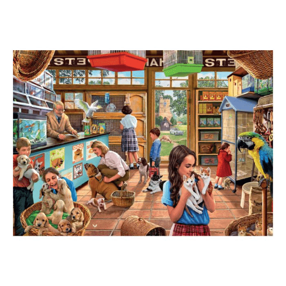 Kidicraft - Ye Olde Shoppe Collection - Pet Shoppe - 1000 Piece Jigsaw Puzzle 5060337330992