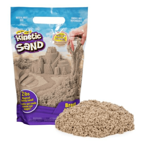 Kinetic Sand: 2lb Brown Beach Sand Bag 778988570203