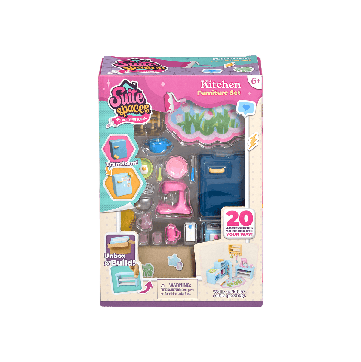 Suite Spaces Kitchen Set Modular Dollhouse Playset