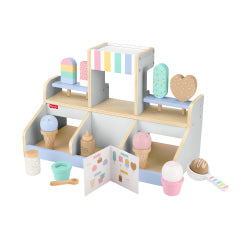 Fisher-Price Wooden Ice Cream Shop 18-Piece Playset