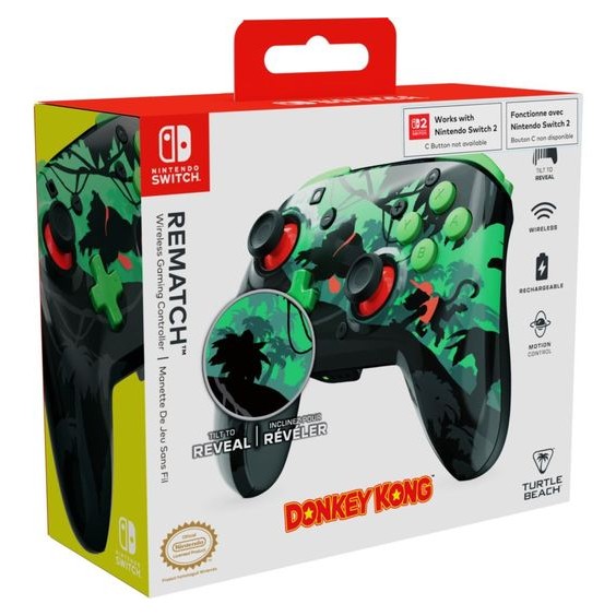 Turtle Beach Rematch Donkey Kong Wireless Controller for Nintendo Switch